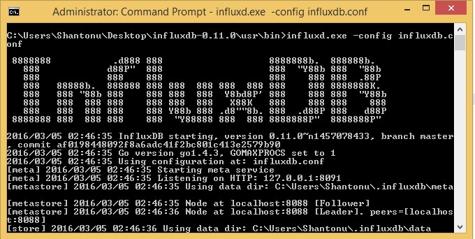 influxdb-running