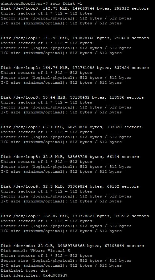 lfdisk-l